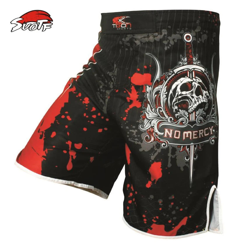 Men'S Boxing Pants Printing Boxing Shorts Mma Shorts Fight Grappling Short Polyester Kick Gel Boxing Muay Thai Pants MMA