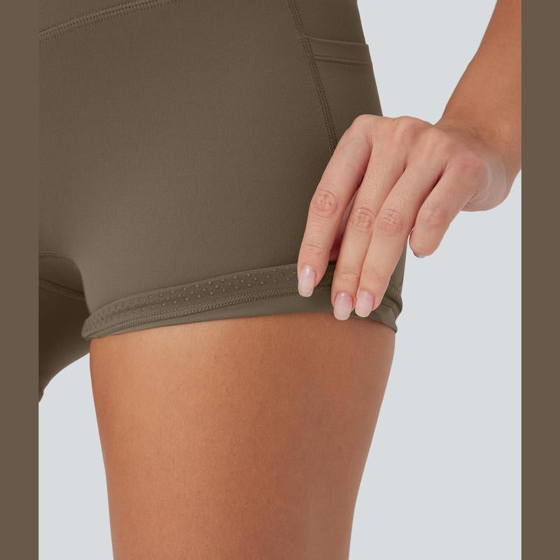 Halara Ultrasculpt Socinched High Waisted Tummy Control Side Pocket Shaping Training Biker Shorts 3'' #Dealsforyoudays