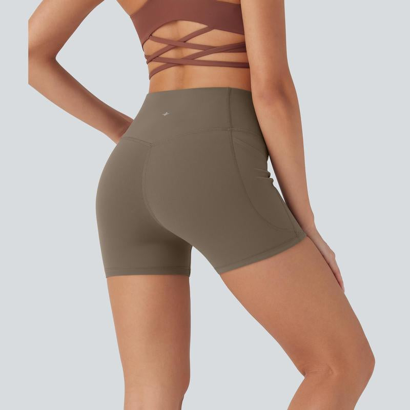 Halara Ultrasculpt Socinched High Waisted Tummy Control Side Pocket Shaping Training Biker Shorts 3'' #Dealsforyoudays