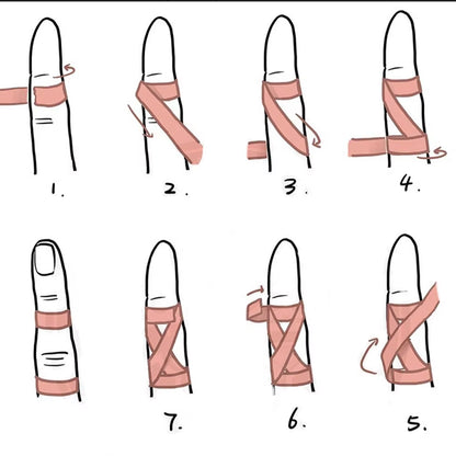 Jiu-Jitsu Elastic Bandage, Finger Tape, BJJ Sports Bandage, Self-Adhesive Climbing Finger Tape
