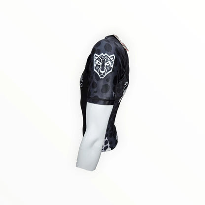 Leopard Print Black & Grey Rashguard
