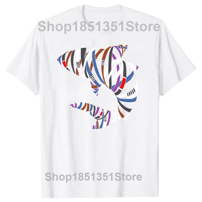 Funny Bjj Jiu Jitsu Belt Shark T Shirts Summer Fighting Sport Cotton Streetwear Short Sleeve Birthday Gifts T-Shirt Men